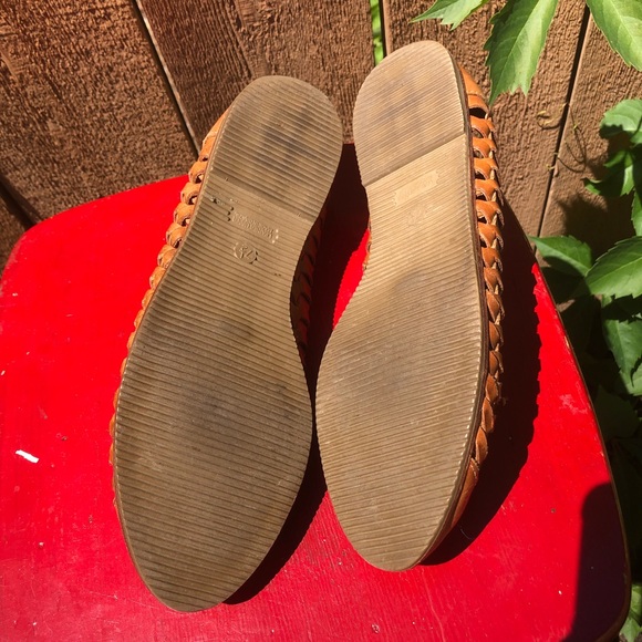 Vintage Huarache Lace Up Ladies 7 1/2 Shoes Brown - Picture 4 of 9